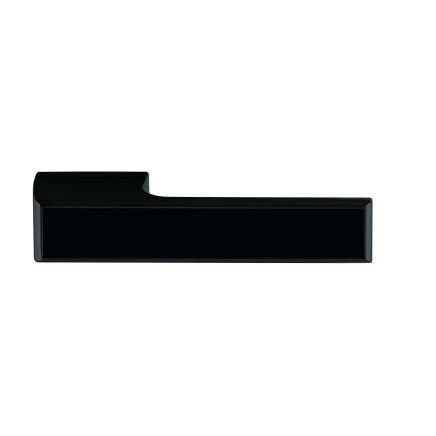 Tupai Rapido VersaLine Tobar Lever Door Handle on Long Rose - (Without Decorative Plate) - Pearl Black (Pair)