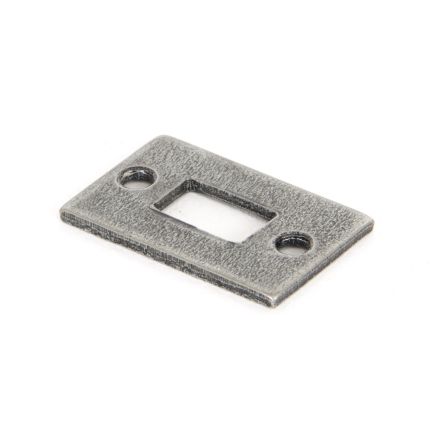 Pewter Mortice Plate For 4" Cranked Bolt