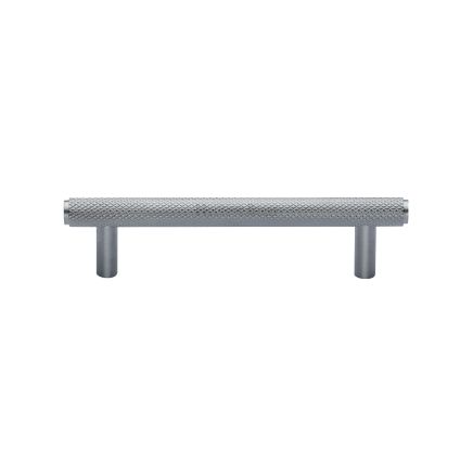 Heritage Brass Cabinet Pull Complete Knurl Design 96mm CTC Satin Chrome finish