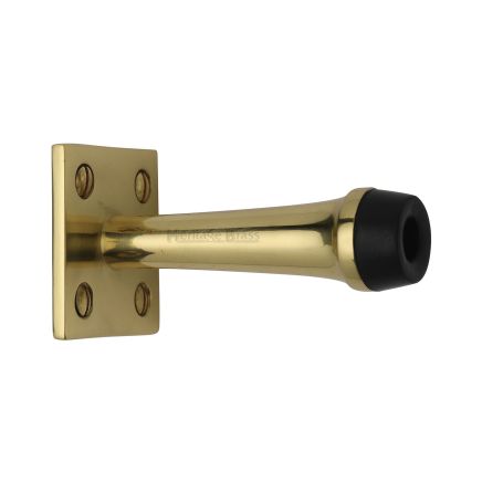Heritage Brass Wall Mounted Door Stop 3 Polished Brass finish