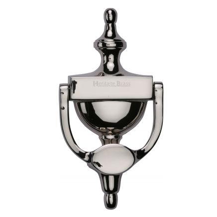 Heritage Brass Urn Knocker 7 1/4" Polished Nickel finish