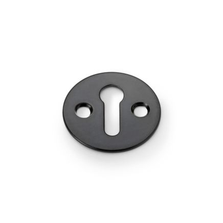 Alexander & Wilks - Victorian Standard Profile Escutcheon - Black Powder Coat