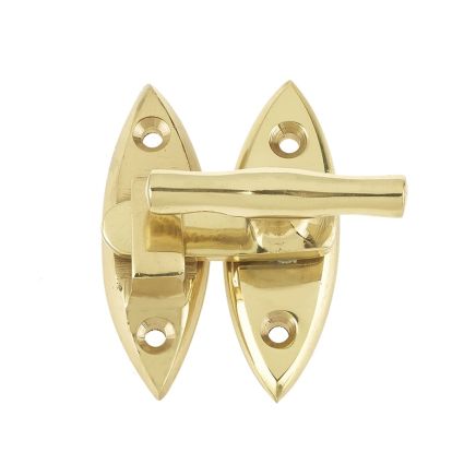 Jedo Throw Over Catch 54mm 54mm Polished Brass - By Frelan Hardware - JV4434PB