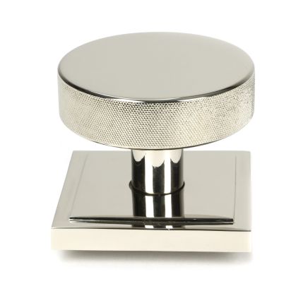 Polished Nickel Brompton Centre Door Knob (Square)