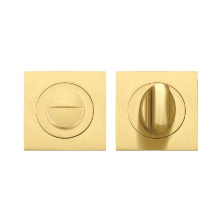 Zoo Hardware Square turn & release - Favo Satin Brass