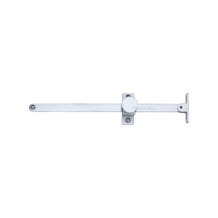 Heritage Brass Casement Stay Sliding Design 10" Satin Chrome Finish