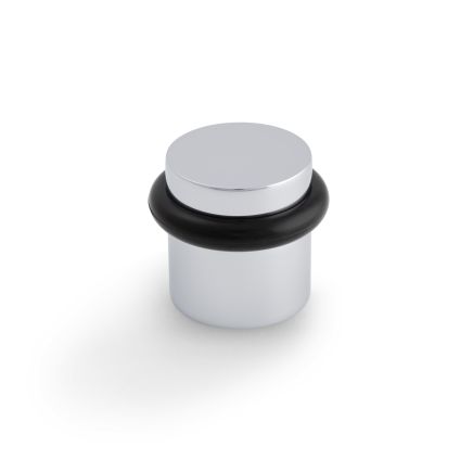 Valli 38 x 35mm - Floor Mounted Plain Doorstop - Concealed Fix - Polished Chrome PVD