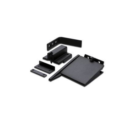 Zoo Hardware Size 3-6 Double Rebated Door Selector - Complete With 102mm Arm, Standard Rebate Catch - Black