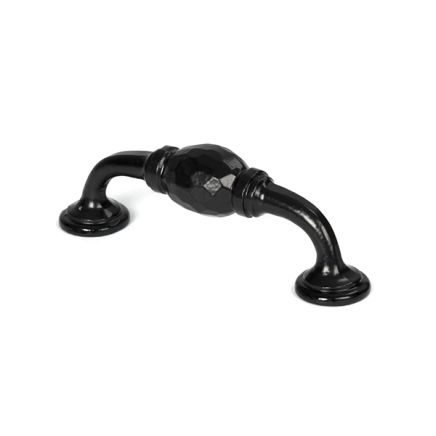 Black 5" Hammered D Handle