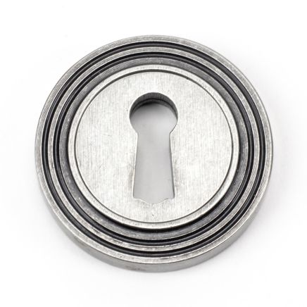 Pewter Round Escutcheon (Beehive)