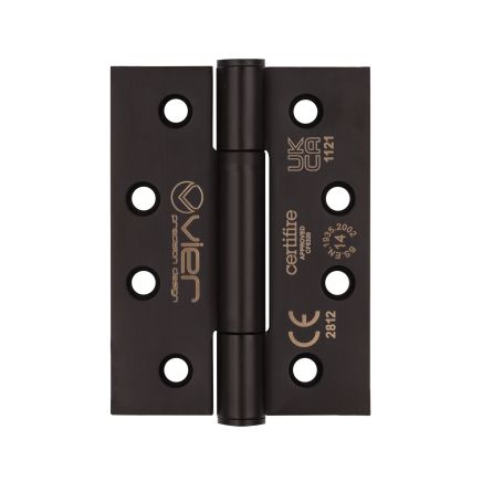 Zoo Hardware Grade 14 concealed knuckle hinge SS201 - square - Powder Coat Black