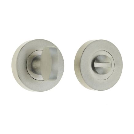 Jedo Designer Turns & Releases 35mm Round Rose no Indicator 38x8mm Satin Nickel - By Frelan Hardware - JV2777SN