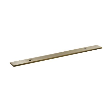 Millhouse Brass Long Wide Cabinet Handle Backplate 128mm - Antique Brass