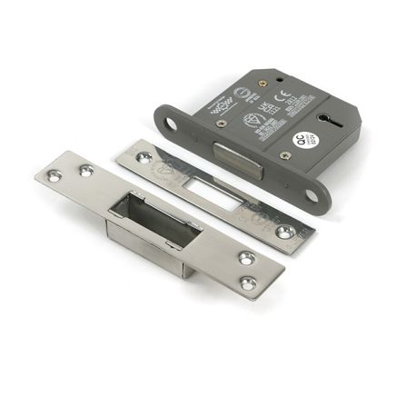 Polished Chrome 3" 5 Lever BS Dead Lock