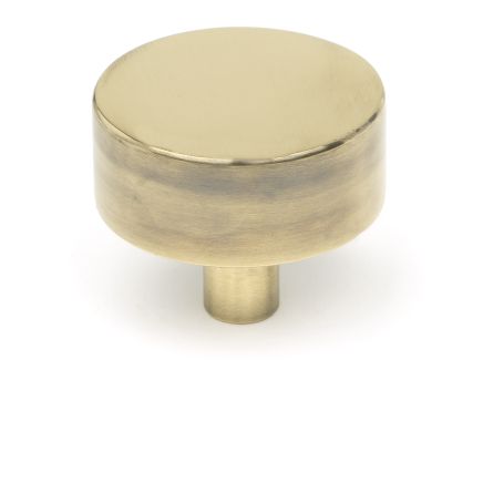 Aged Brass Kelso Cabinet Knob - 38mm (No rose)