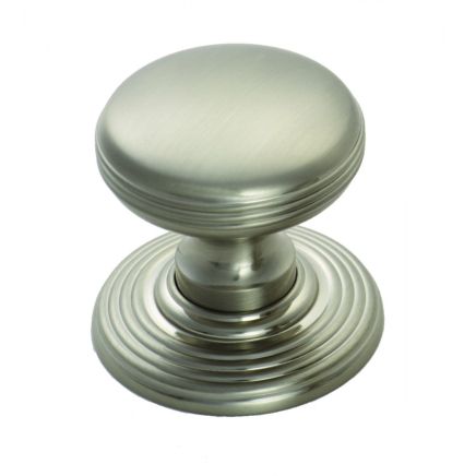 Delamain Ringed Knob 28mm - Satin Nickel