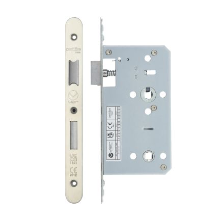 Zoo Hardware 2 Piece - DIN bathroom - 78mm c/c - backset 60mm - Stainless Steel
