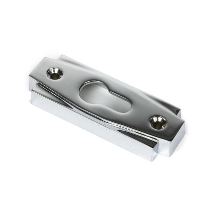 Polished Chrome Art Deco Euro Escutcheon