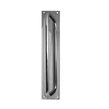 Aluminium Pull Handles w/ Plate 375x75mm Satin Anodised Aluminium - By Frelan Hardware - J1602