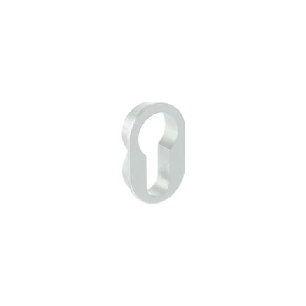 Forme Concealed Rose Euro Escutcheons Round - Satin Chrome (Pair)