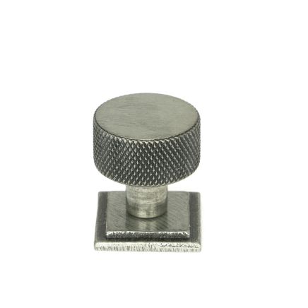 Pewter Brompton Cabinet Knob - 25mm (Square)
