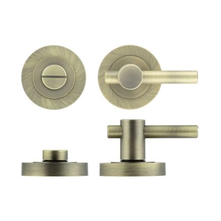 Jedo Antique Brass Easy Thumb Turn & Lock - By Frelan Hardware - JV856AB