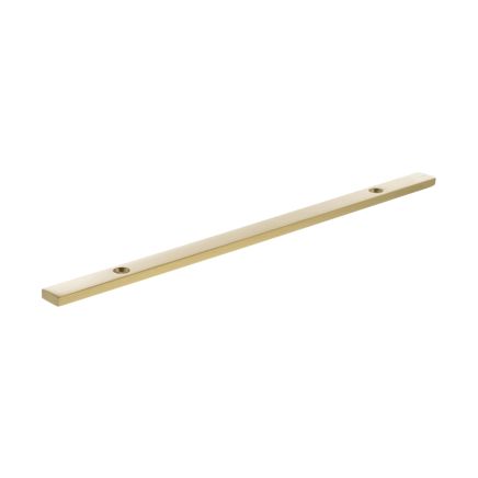 Millhouse Brass Long Narrow Cabinet Handle Backplate 160mm - Satin Brass