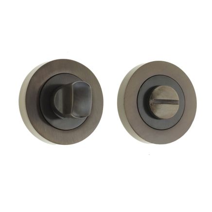 Jedo Designer Turns & Releases 50mm Round Rose no Indicator 50x10mm Dark Bronze - By Frelan Hardware - JV2666DB