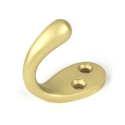 Satin Brass Celtic Single Robe Hook