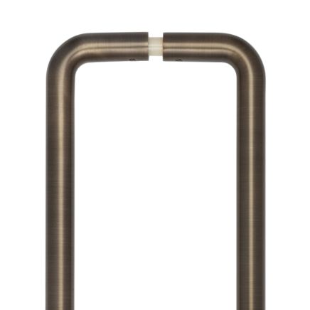 CRES 425mm Back to Back Antique Brass D Shape Pull Handle - By Frelan Hardware - CRES3002ABB2B