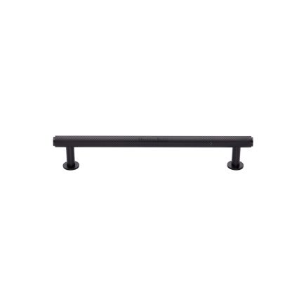 Heritage Brass Cabinet Pull Knurled Design with 16mm Rose 96mm CTC Matt Bronze finish