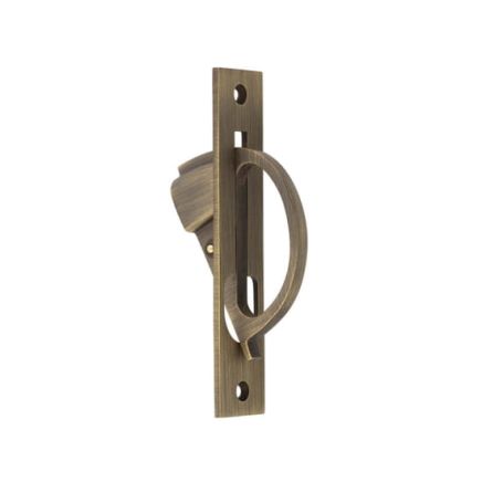 Burlington Sliding Door Edge Pull Antique Brass - By Frelan Hardware - BUR280AB