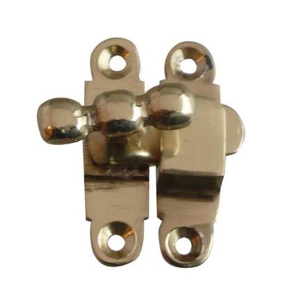 Jedo Showcase Catch 40mm Polished Brass - By Frelan Hardware - JV87PB