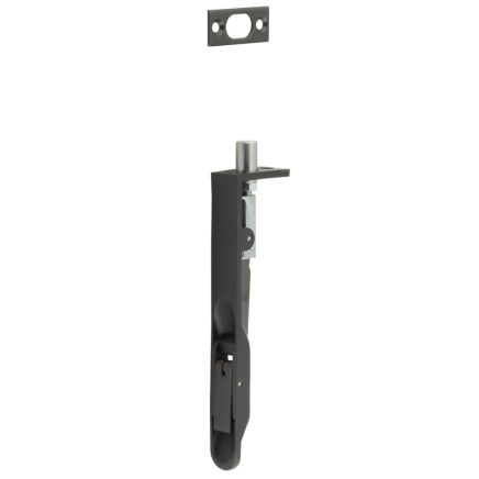 Lever Action Radius Flush Bolt 150x20mm Dark Bronze - By Frelan Hardware - JSS50RDB