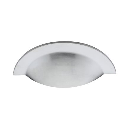 Heritage Brass Drawer Pull 57mm CTC Satin Chrome finish