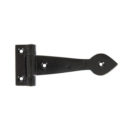 Black Smooth 6" Cast T Hinge (pair)