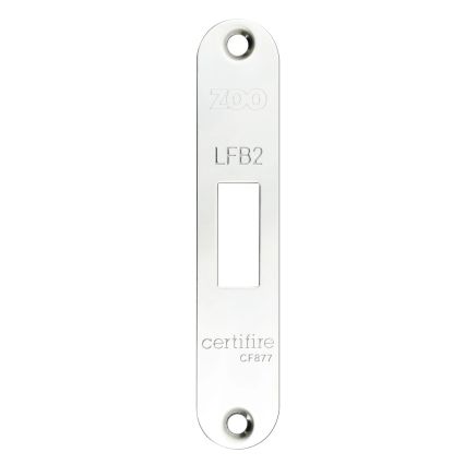 Zoo Hardware Radius Forend, Strike and Escutcheon Pack t/s ZFB02 Fire Brigade Lock - Polished Stainless