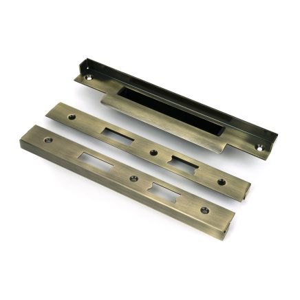 Aged Brass ½" Rebate Kit for Euro Din Sash Lock