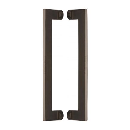 Heritage Brass Back to Back Door Pull Handle Apollo Design 307mm Matt Bronze Finish
