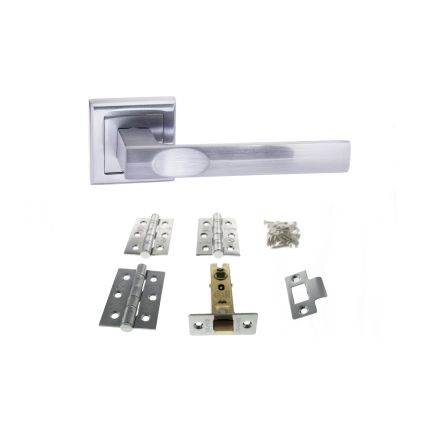 Atlantic Kansas Dorpac (2.5" Latch, 3"x2" Hingesx3) - Satin Chrome