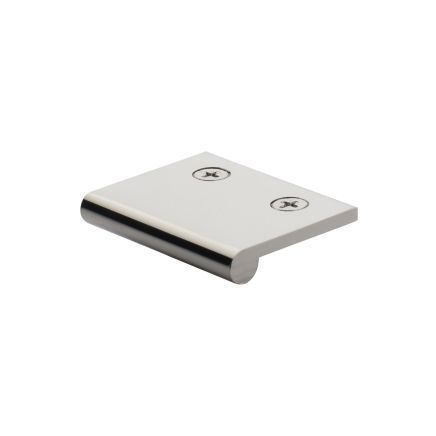 Heritage Brass EP Edge Pull Cabinet Handle 50mm Polished Nickel finish