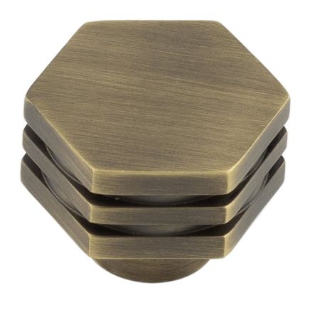 Nile Cupboard Knobs 30mm Antique Brass - By Frelan Hardware - HOX330AB