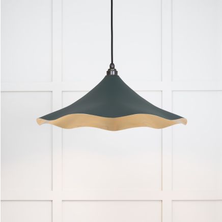 Smooth Brass Flora Pendant in Dingle