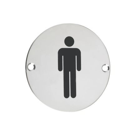 Zoo Hardware Sex Symbol - Male - 76mm dia - Stainless Steel