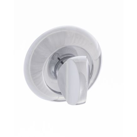 Mediterranean WC Turn and Release on Round "C" Rose - Polished Chrome