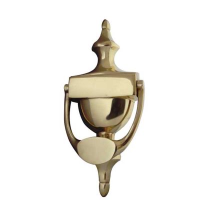 Jedo Urn Door Knockers 203mm Polished Brass - By Frelan Hardware - JV38BPB