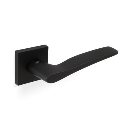 Valli Otello Lever on Square Rosette - Matt Black PVD