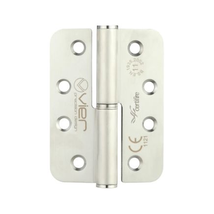 Zoo Hardware Grade 11 Lift Off Hinge Stainless Steel - Radius - Grade 201 - 102 x 76 x 3mm - Right Hand