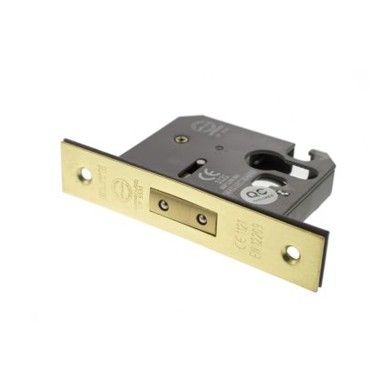 Atlantic Euro Deadlock [CE] 2.5" - Satin Brass