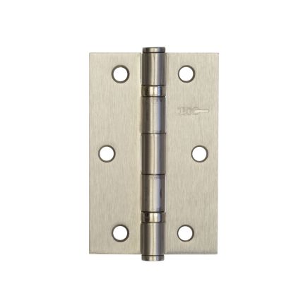 Jedo Steel Ball Bearing Hinges 89x58mm 89x58x2mm Satin Nickel - By Frelan Hardware - J8501SN